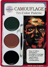 Creative Costuming Mehron Tri Color Camouflage Makeup Palette