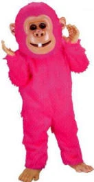 Creative Costuming Pink Cartoon Monkey Mascot Costume Mascots