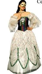 Tabi's Characters Mardi Gras Lady Or Queen Costume