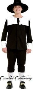 Creative Costuming Pilgrim Boy Costume-Child