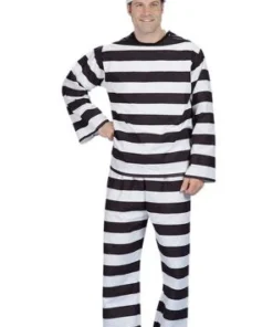 Creative Costuming Convict Costume / Prisoner Suit Deluxe Men's Costumes
