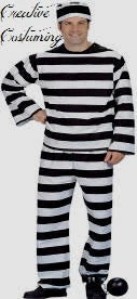 Creative Costuming Convict Costume / Prisoner Suit Deluxe Men's Costumes