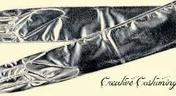Creative Costuming Ladies Opera/Elbow Length Lame Glove 19.5" Gloves
