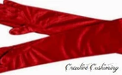 Creative Costuming Ladies 18" Elbow Length Panne Velvet Glove Gloves