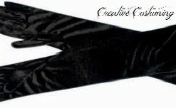 Creative Costuming Ladies 18" Elbow Length Panne Velvet Glove Gloves