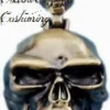 Creative Costuming Deluxe Skull Necklace - Gold