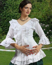 Creative Costuming Ruffle Blouse