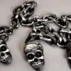 Creative Costuming 77" Jumbo Chain W/Skulls - Plastic