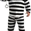 Creative Costuming Convict Man Costume - Plus Size