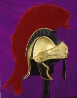 Creative Costuming Greco-Roman Helmet W/ Red Crest
