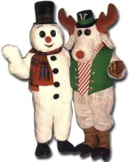 Creative Costuming Frosty The Snowman & Christmas Peppermint Moose Mascots