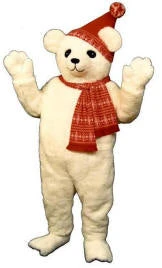 Creative Costuming Polar Bear With Hat & Scarf