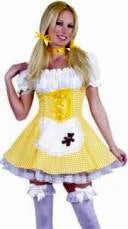 Creative Costuming Women's Costumes Goldee Locks Costume With Petticoat Underskirt