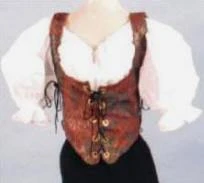 Creative Costuming Renaissance Vest Bodice- Deluxe Ahoy Me Hearties!