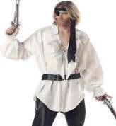 Creative Costuming Swashbuckler Man Pirate Shirt Ahoy Me Hearties!