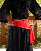 Creative Costuming Bandana (Only) Or Sash (Only) - Satin Ahoy Me Hearties!