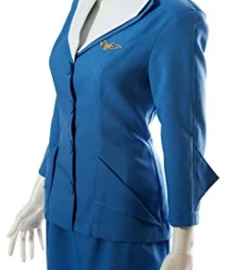 Tabi's Characters Pan Am Stewardess / Stewardess Flight Attendant Costume / Retro Vintage 1960's