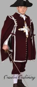 Tabi's Characters - Simply The Best Men's Costumes Musketeer Man Costume