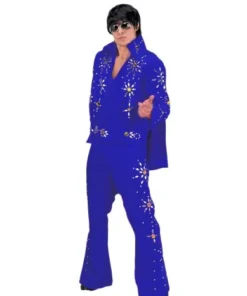 Creative Costuming Elvis Costume / 1970's Rock Star / Rhinestone 2 Piece Elvis W/Cape Costume ELVIS!