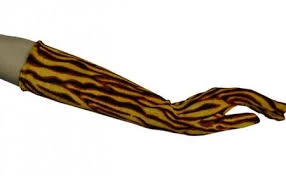 Creative Costuming Ladies 20.5" Long Velvet Animal Print Glove Gloves