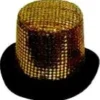 Creative Costuming Gold Sequin Top Hat