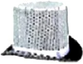 Creative Costuming Top Hats Silver Sequin Top Hat