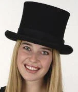 Creative Costuming Top Hat Crushable Wool Felt Flared