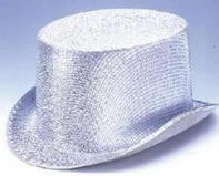 Creative Costuming Top Hats Glitter Top Hat 5" High Permaglitter