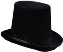 Creative Costuming Lincoln Stovepipe Hat 100% Wool Felt Top Hats