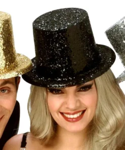 Creative Costuming Deluxe Glitter Top Hat