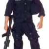 Creative Costuming Men's Costumes Police SWAT Jumpsuit Deluxe Costume