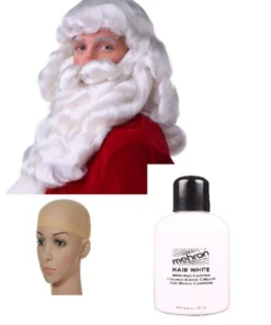Creative Costuming Wigs & Facial Hair Santa Wig, Beard, Wig Cap & Hair White Combo Set