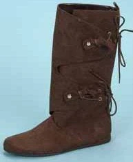Creative Costuming Woman's Renaissance, Medieval, Native American Indian Or Mountain Woman Side Lace Boot
