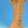Creative Costuming Woman's Renaissance, Medieval Or Native American Indian Side Lace Boot
