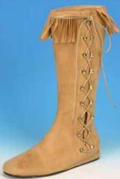 Creative Costuming Woman's Renaissance, Medieval Or Native American Indian Side Lace Boot