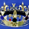 Creative Costuming Fleur De Lis King Crown 7.5" W/Jewel Stones & Foam Headliner Royalty