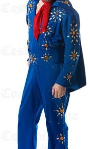 Creative Costuming ELVIS! Elvis Costume / Rhinestone Jumpsuit W/Cape & Belt / Superior Quality