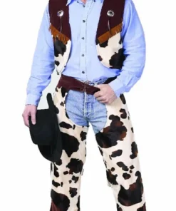 Creative Costuming Cowboy Chaps & Vest / Urban Cowboy Costume Men's Costumes