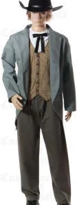 Creative Costuming Men's Costumes Western Gunslinger Costume Riverboat Gambler